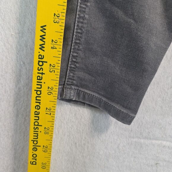 Democracy AB Solution Jeans Women's Size 10 Ankle Gray Tummy Control Distressed - Picture 9 of 10